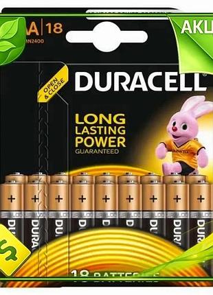 Ve батарейка aaa щелочная duracell new version duralock basic 18 шт 1.5v для пультов дистанционного уп n6w_ver