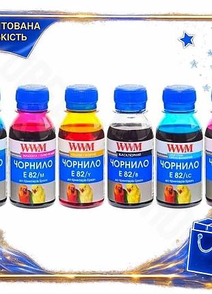 Dm комплект чернил wwm спецификация 2.2 для epson e82 6 флаконов 100 мл пигментные чернила для печати spe|lz