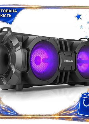 Dm портативная колонка bluetooth спецификация 2.2 real-el 2.0 2 x 14 вт черная аккумуляторная для музы spe|lz