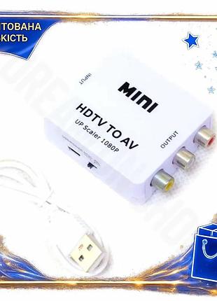 Dm перехідник hdmi (f) специфікація 2.2 - 3xrca (f) atcom для підключення до телевізора з тюльпанами а spe|lz
