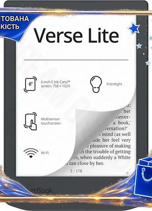 Dm электронная книга pocketbook спецификация 2.2 verse lite 6" сенсорный e ink carta для чтения с подс spe|lz