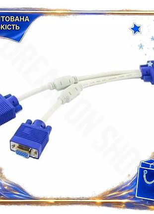 Dm переходник atcom y-сплиттер спецификация 2.2 vga male to 2 vga female 10 см разветвитель для монито spe|lz