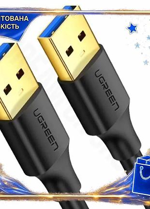 Dm кабель usb 3.0 специфікація 2.2 am - usb am 1 м ugreen чорний для синхронізації та заряджання прові spe|lz