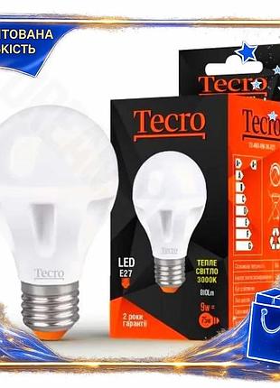 Dm лампа tecro led спецификация 2.2 e27 9w аналог 75w теплый свет 3000k 810лм матовое освещение для до spe|lz