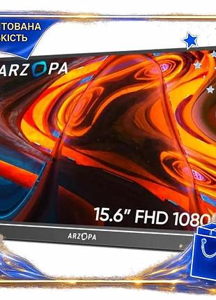 Dm монітор 15.6" arzopa специфікація 2.2 сенсорний ips 1920x1080 для комп'ютера та ноутбука портативни spe|lz