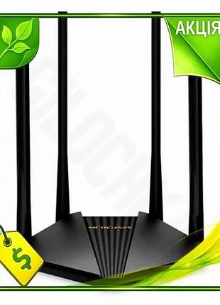 Ve роутер mercusys wi-fi 5 new version 1167mb/s для дому бездротовий маршрутизатор з mu-mimo та 4 анте n6w_ver