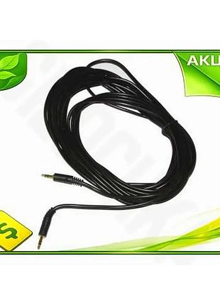 Ve кабель aux 3.5 мм new version (m) - 3.5 мм (m) 7.5 м чорний atcom звуковий кабель для підключення к n6w_ver