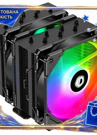 Dm кулер для процессора спецификация 2.2 id-cooling 2x120 мм argb активное охлаждение для intel amd до spe|lz