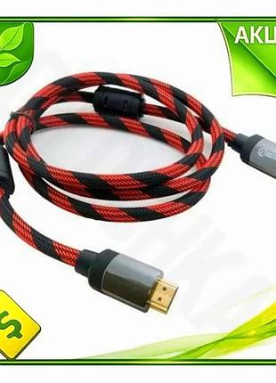 Ve кабель hdmi extradigital 1,5 new version м чорний червоний для телевізора монітора підключення віде n6w_ver