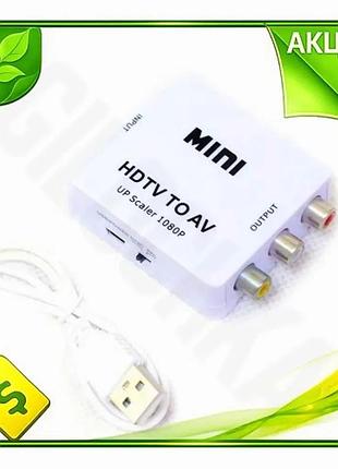 Ve переходник hdmi (f) - new version 3xrca (f) atcom для подключения к телевизору с тюльпанами адаптер n6w_ver