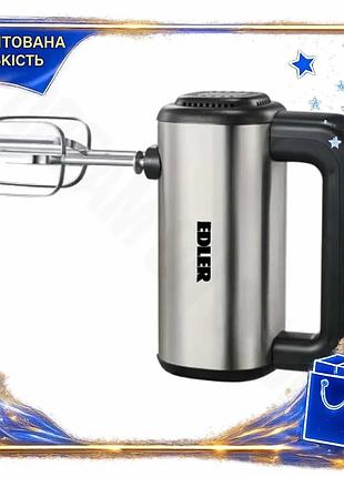 Dm міксер edler 250w специфікація 2.2 ручний з нержавіючої сталі 5 швидкостей для збивання тіста і яєц spe|lz