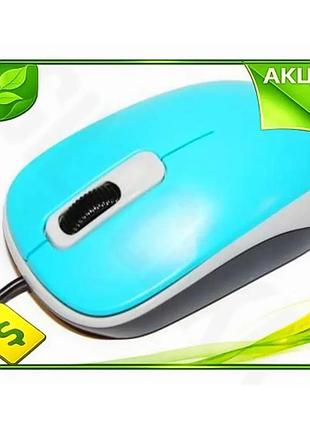 Ve мышь genius usb оптическая new version 1000 dpi синяя для компьютера проводная симметричная 3 кнопк n6w_ver