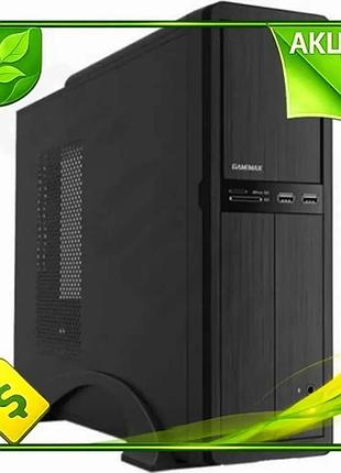 Ve корпус gamemax чорний micro new version atx mini itx для пк з блоком живлення 300 вт системний блок n6w_ver