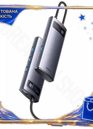 Dm хаб usb baseus спецификация 2.2 metal gleam grey type-c 3.0 1xtype-c 15вт 4xusb 3.0 для ноутбука ко spe|lz