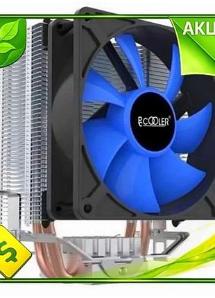 Ve кулер для процесора pccooler new version s93 v2 алюмінієвий мідний вентилятор 92 мм для intel amd а n6w_ver