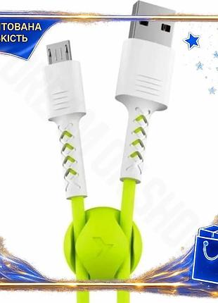 Dm кабель usb 2.0 специфікація 2.2 am - microusb 1 м lime pixus soft для зарядки та синхронізації зеле spe|lz