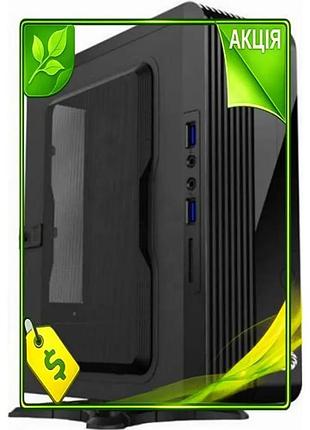 Ve корпус gamemax slim чорний new version mini itx 300 вт для пк з usb 3.0 та підтримкою vesa n6w_ver
