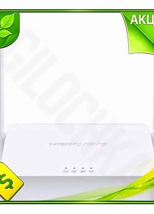 Ve роутер mercusys wi-fi 300 new version мбит/с для дома беспроводной маршрутизатор с 2 антеннами n6w_ver