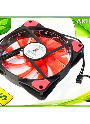 Ve вентилятор 120 мм cooling new version baby чорний з червоним led підсвічуванням для корпусу активне n6w_ver