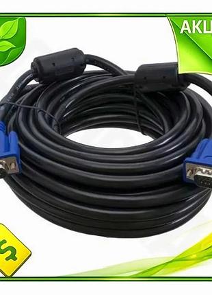 Ve кабель vga(m) - vga(m) new version 10 м черный patron видеокабель для подключения монитора и проект n6w_ver