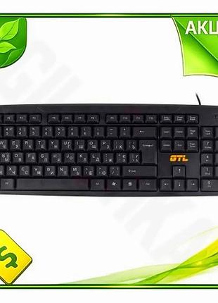 Ve клавиатура gtl мембранная usb new version черная для офиса и дома стандартная проводная клавиатура n6w_ver