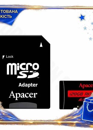 Dm карта пам'яті microsdxc специфікація 2.2 128гб apacer class10 uhs-i a1 для смартфонів та камер швид spe|lz