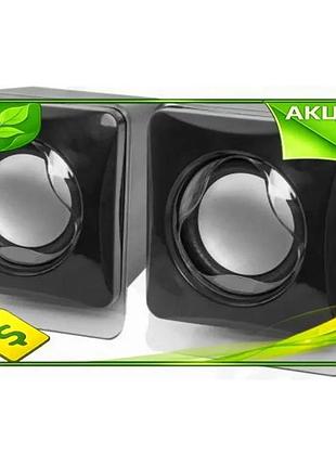 Ve колонки 2.0 defender черные new version usb акустическая система для ноутбука с регулятором громкос n6w_ver