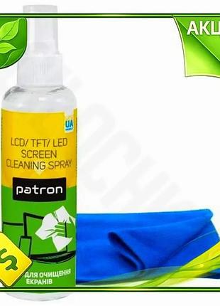 Ve чистящий набор для экранов new version patron спрей 100 мл салфетка микрофибра 20x20 см для монитор n6w_ver