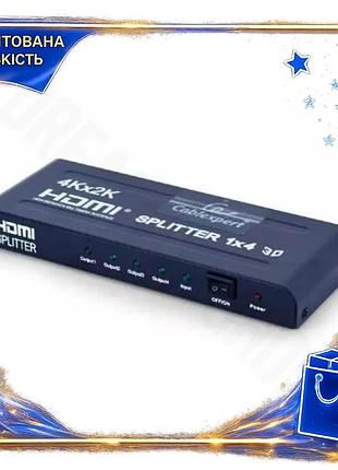 Dm розгалужувач hdmi cablexpert специфікація 2.2 на 4 порти для телевізорів і моніторів з підтримкою 3 spe|lz