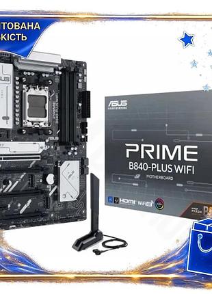 Dm материнська плата am5 специфікація 2.2 asus prime b840-plus wifi 4xddr5 wifi 6e для пк з підтримкою spe|lz
