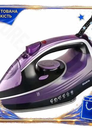 Dm утюг magio 3000w спецификация 2.2 violet/black керамическая подошва паровая для одежды с функцией с spe|lz