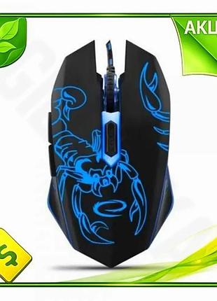 Ve мышь esperanza оптическая usb new version 2400 dpi черная-синяя для геймеров эргономичная с подсвет n6w_ver