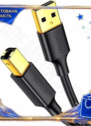 Dm кабель usb 2.0 специфікація 2.2 am usb bm 1 м ugreen чорний шнур для підключення периферії провід д spe|lz