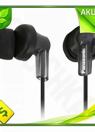 Ve наушники panasonic вкладыши black new version вакуумные 3,5мм для музыки и телефона трубки. n6w_ver