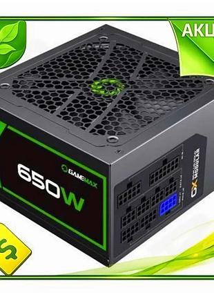 Ve блок питания 650 вт new version gamemax модульный 80 plus gold для пк с защитой ovp uvp ocp olp opp n6w_ver