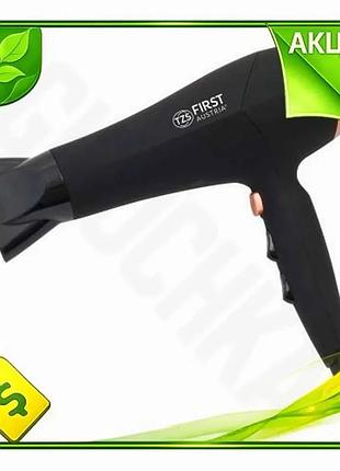 Ve фен first 2200w чорний new version іонізація холодний обдув для укладок волосся дифузор n6w_ver