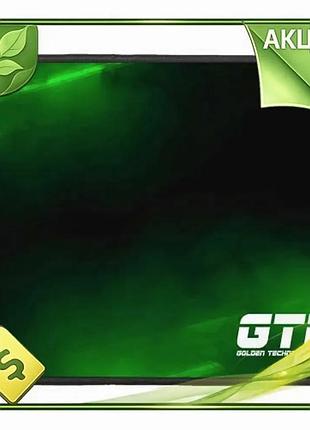 Ve коврик gtl gaming s new version black-green 250x210x2 мм под мышь для игр с антискользящим основани n6w_ver