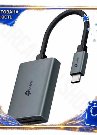 Dm кардридер usb tp-link специфікація 2.2 grey type-c 3.0 для sd microsd карт зовнішній адаптер для чи spe|lz
