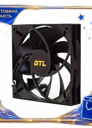 Dm вентилятор 120 мм специфікація 2.2 gtl airblast black для корпусу активне охолодження тихий 800-180 spe|lz