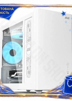 Dm корпус mini tower специфікація 2.2 2e credo plus white для micro atx mini itx з argb вентиляторами spe|lz