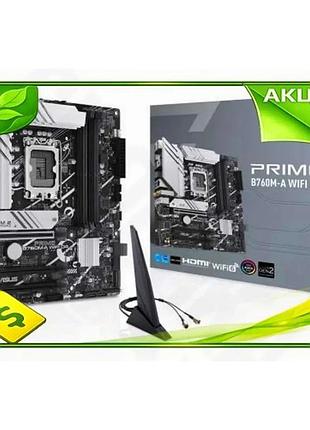 Ve материнська плата asus lga1700 new version microatx з wifi 6 для ігор та роботи 4xddr4 2xm.2 3xpci- n6w_ver