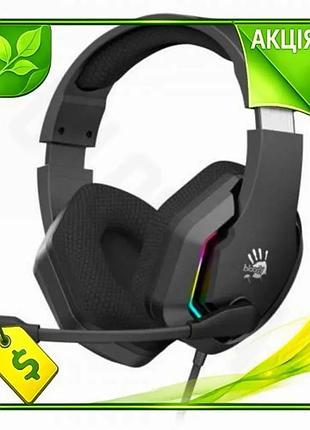 Ve наушники bloody g260 black new version игровые с микрофоном 7.1 виртуальный звук usb подсветка для n6w_ver