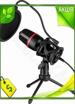 Ve мікрофон defender forte ігровий new version стрім black 3,5 мм дротовий мікрофон для запису та стрі n6w_ver