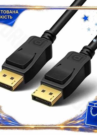 Dm кабель displayport 5 специфікація 2.2 м atcom чорний для підключення монітора комп'ютера відеокабел spe|lz