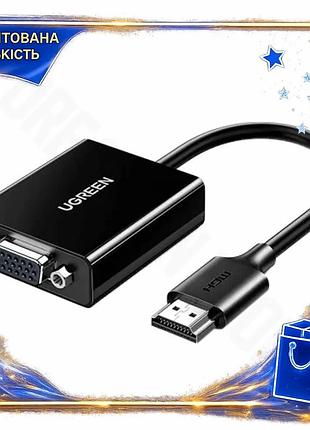 Dm перехідник hdmi (m) специфікація 2.2 - vga (f) ugreen чорний 20 см адаптер для підключення до моніт spe|lz