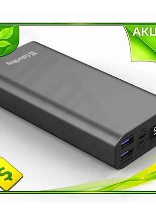Ve универсальная мобильная батарея 20000 new version mah colorway grey power bank для зарядки гаджетов n6w_ver