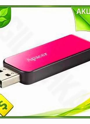 Ve флеш накопитель usb 32гб new version apacer слайдер черный розовый для хранения данных флешка usb 2 n6w_ver