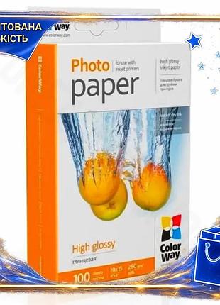 Dm фотобумага colorway глянцевая спецификация 2.2 a6 260 г/м2 100 л для печати фотографий и изображени spe|lz