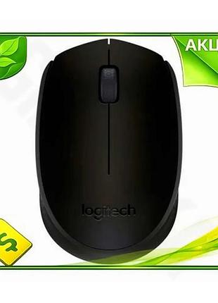 Ve бездротова миша logitech black new version оптична 800 dpi для комп'ютера usb без батарейок симетри n6w_ver