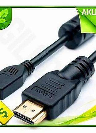 Ve кабель hdmi micro hdmi new version 3 м чорний atcom для підключення до телевізора монітора відео ка n6w_ver